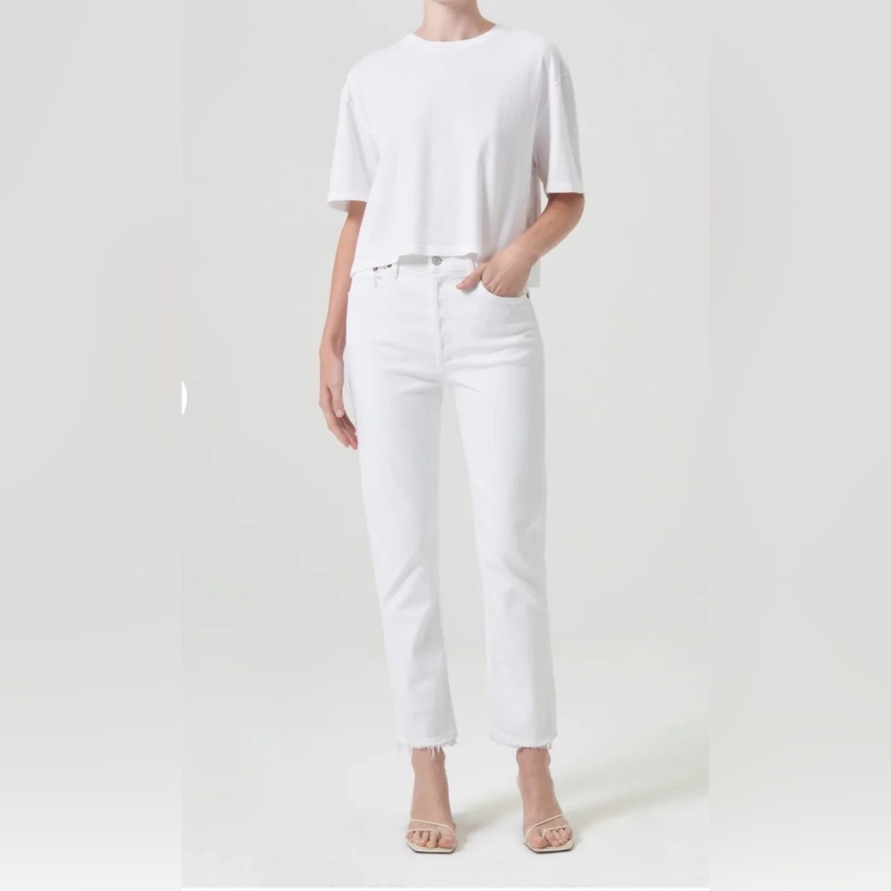 NWT Agolde Riley High Rise Straight Crop Size 27